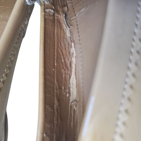 Coach Odette Slip On Loafer Tan Patent Leather Sz 7 Elegant Comfortable Timeless - Picture 12 of 15